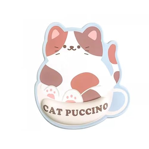 PEKNUX Cartoon Süße Kaffee Katze Handgelenk Mauspad Silikon Tastatur Handauflage Kreative Speziell Geformte Mauspad PEKNUX Cartoon Süße Kaffee Katze Handgelenk Mauspad Silikon Tastatur Handauflage Kreative Speziell Geformte Mauspad von PEKNUX