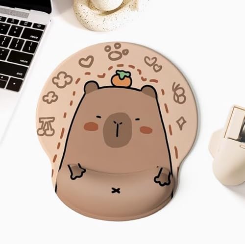 PEKNUX Handgelenk-Mauspad, Fat Capybara, Silikon-Handauflage, Büro, Verdicktes Handgelenkpolster PEKNUX Handgelenk-Mauspad, Fat Capybara, Silikon-Handauflage, Büro, Verdicktes Handgelenkpolster von PEKNUX