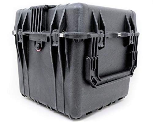 PELI 0340 Schutzkoffer Protector Kubus, IP67 Wasserdicht, 96L Volumen, Mit gepolsterten Einteilungssystem (Anpassbar), Farbe: Schwarz von PELI