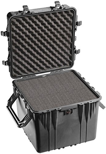 PELI 0350 Tiefer Outdoor Peli Schutzkoffer für Drohnen, IP67 Wasserdicht, 131L Volumen, Mit Schaumstoffeinlage (Anpassbar), Schwarz von PELI