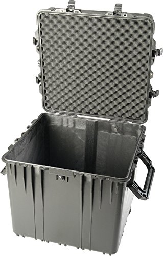 PELI 0370 Tiefer Kubus Schutzkoffer, IP67 Wasserdicht, 227L Volumen, Ohne Schaum, Schwarz von PELI