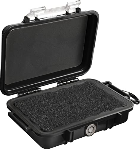 PELI 1020 Micro Case, Kleine IP67-Zertifizierte wasserdichte Schutzbox für Wassersport und Outdooraktivitäten, 0,5L Volumen, Transparent/Schwarze Gummieinlage PELI 1020 Micro Case, Kleine IP67-Zertifizierte wasserdichte Schutzbox für Wassersport und Outdooraktivitäten, 0,5L Volumen, Transparent/Schwarze Gummieinlage von PELI