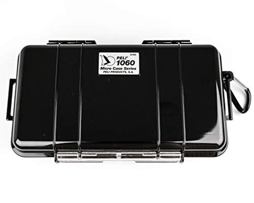 PELI 1060 Micro Case-Kleine Schutzbox, IP67 Wasserdicht, 1,3L Volumen, Hergestellt in den USA, Schwarz/Schwarze Gummieinlage PELI 1060 Micro Case-Kleine Schutzbox, IP67 Wasserdicht, 1,3L Volumen, Hergestellt in den USA, Schwarz/Schwarze Gummieinlage von PELI