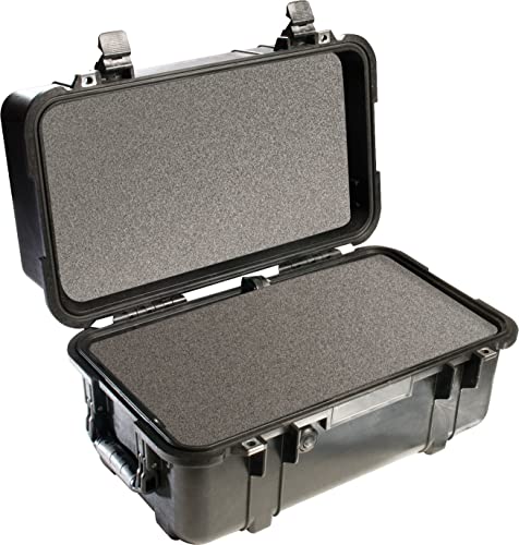 PELI 1460 Stabiler Transportkoffer, IP67 Wasser- und Staubdicht, 33L Volumen, Mit Schaumstoffeinlage (Anpassbar), Schwarz von PELI