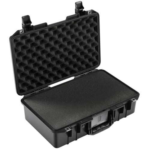 PELI 1485 Air Leichter Schutzkoffer für Kamera Equipment, Wasser- und Staubdicht, 18L Volumen, Schaumstoffeinlage (Anpassbar), Farbe: Schwarz von PELI