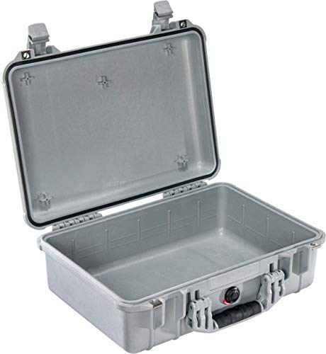 PELI 1500 Transportbox für Optimalen Schutz von Äußeren Einflüssen, IP67 Wasser- und Staubdicht, 19L Volumen, Ohne Schaum, Silber/Grau PELI 1500 Transportbox für Optimalen Schutz von Äußeren Einflüssen, IP67 Wasser- und Staubdicht, 19L Volumen, Ohne Schaum, Silber/Grau von PELI
