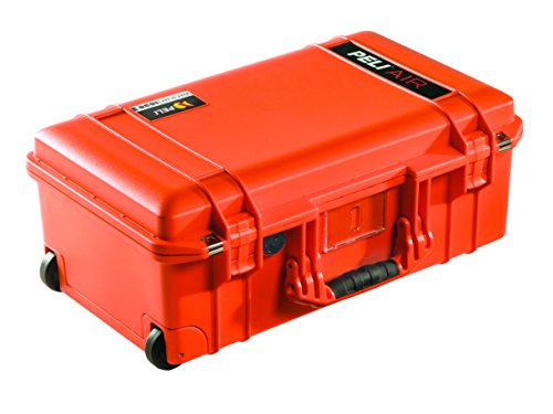 PELI 1535 Air Extrem Leichter Transport-Trolley für Kameraequipment, Wasser- und Staubdicht, 27L Volumen, Ohne Schaumstoffeinlage, Farbe: Orange von PELI