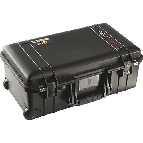 PELI 1535 Air Leichter Schützender Trolley für Kamera- und Fotografieequipment, Wasser- und Staubdicht, 27L Volumen, Mit Schaumstoffeinlage (Anpassbar), Farbe: Schwarz von PELI