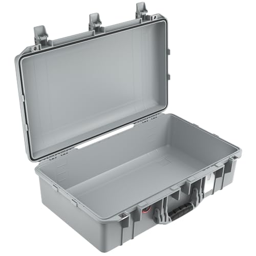 PELI 1555 Air Leichter Schutzkoffer für Kamera Equipment, Wasser- und Staubdicht, 36L Volumen, Ohne Schaumstoffeinlage, Farbe: Silber PELI 1555 Air Leichter Schutzkoffer für Kamera Equipment, Wasser- und Staubdicht, 36L Volumen, Ohne Schaumstoffeinlage, Farbe: Silber von PELI
