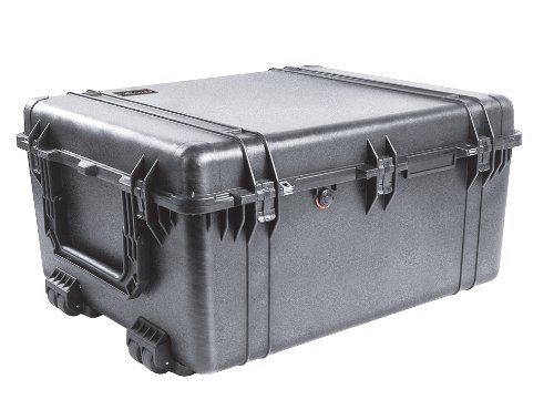 PELI 1690 Heavy Duty Transport Container, IP67 Wasser- und Staubdicht, 191L Volumen, Ohne Schaum, Schwarz von PELI