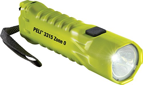 PELI 3315Z0: Kompakte LED-Handlampe, sicherheitszertifiziert ATEX Zone 0, Premium-Taschenlampe, Hohe Qualität für Industrie, Handwerker, Feuerwehr, IP67 Wasserdicht und Staubdicht, 138 Lumen, Gelb von PELI