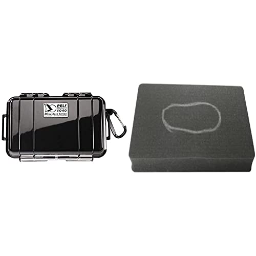 Peli 1040 Praktisches Micro Case für Kleine Gegenstände, IP67 Wasserdicht, 0,7L Volumen, Schwarz/Schwarze Gummieinlage, 1040-025-110E & Peli 1042 Pick N' Pluck Schaumstoffeinsatz, Schwarz Peli 1040 Praktisches Micro Case für Kleine Gegenstände, IP67 Wasserdicht, 0,7L Volumen, Schwarz/Schwarze Gummieinlage, 1040-025-110E & Peli 1042 Pick N' Pluck Schaumstoffeinsatz, Schwarz von PELI
