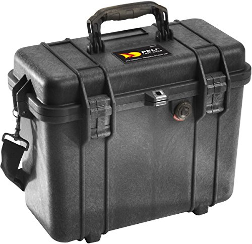PELI 1430 Extrem Stabiler Toplader Transportkoffer, IP67 Wasser- und Staubdicht,15L Volumen, Ohne Schaumstoff, Farbe: Schwarz von PELI