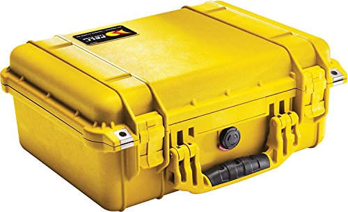 Peli 1450 Schutzkoffer für empfindliches Equipment, ohne Schaum, Farbe: Gelb von PELI