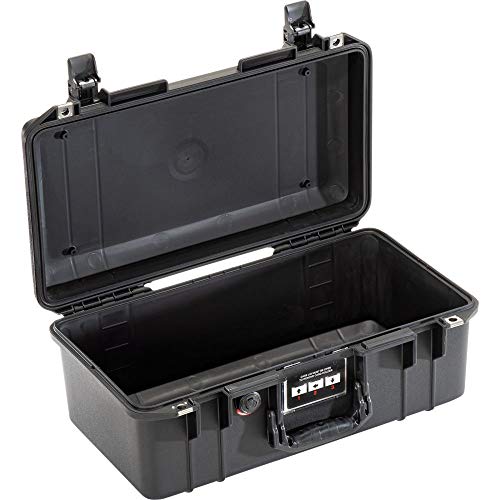 Peli 1506 Air Leichter Schutzkoffer für Filmkameras und Empfindliche Elektronik, Wasser- und Staubdicht, 22L Volumen, Ohne Schaumstoffeinlage, Farbe: Schwarz von PELI
