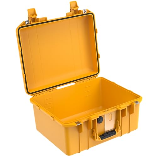 Peli 1507 Air Leichter Schutzkoffer für DSLR Kamera Kardanringe und Sensible Ausrüstung, Wasser- und Staubdicht, 24L Volumen, Ohne Schaumstoffeinlage, Farbe: Gelb Peli 1507 Air Leichter Schutzkoffer für DSLR Kamera Kardanringe und Sensible Ausrüstung, Wasser- und Staubdicht, 24L Volumen, Ohne Schaumstoffeinlage, Farbe: Gelb von PELI