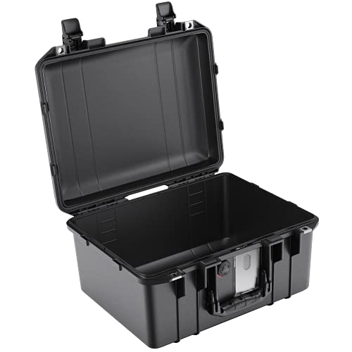 Peli 1507 Air Leichter Schutzkoffer für Kamera and Drohnenausrüstung, Wasser- und Staubdicht, 24L Volumen, Ohne Schaumstoffeinlage, Farbe: Schwarz von PELI