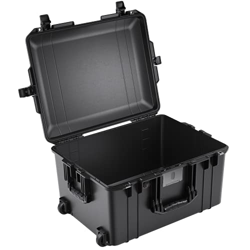 Peli 1607 Air Leichter Schutz-Trolley für Drohne und Kamera Equipment, Wasser- und Staubdicht, 63L Volumen, Ohne Schaumstoffeinlage, Farbe: Schwarz von PELI