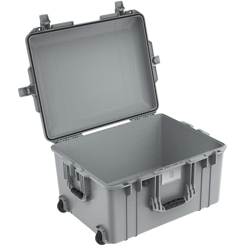 Peli 1607 Air Leichter Transportkoffer mit Rollen zum Schutz für Drohne und Kamera Equipment, Wasser- und Staubdicht, 63L Volumen, Ohne Schaumstoffeinlage, Farbe: Silber Peli 1607 Air Leichter Transportkoffer mit Rollen zum Schutz für Drohne und Kamera Equipment, Wasser- und Staubdicht, 63L Volumen, Ohne Schaumstoffeinlage, Farbe: Silber von PELI