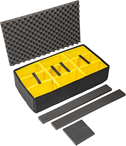 PELI 1615AIRDS Set gepolsterte Trennwände, Original Peli Air Case Zubehör, Kompatibel mit: Peli Air 1615, Schwarz/Gelb PELI 1615AIRDS Set gepolsterte Trennwände, Original Peli Air Case Zubehör, Kompatibel mit: Peli Air 1615, Schwarz/Gelb von PELI