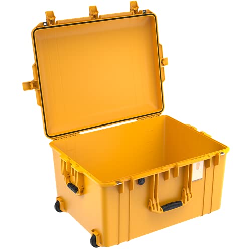 Peli 1637 Air Leichter Schützender Trolley für Kamera und Drohnen Equipment, Wasser- und Staubdicht, 89L Volumen, Ohne Schaumstoffeinlage, Farbe: Gelb von PELI