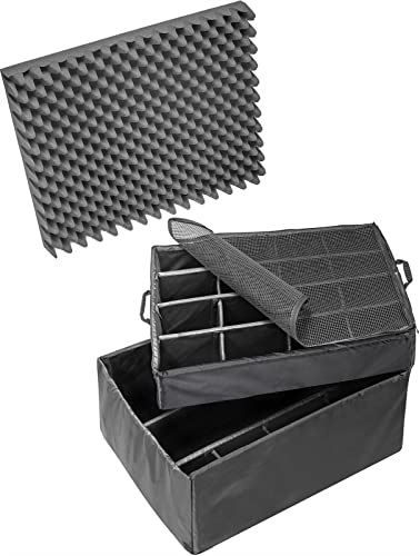 Peli 1645 Set gepolsterte Trennwände, Original Peli Protector Case Zubehör, Kompatibel mit: Peli 1640, Farbe: Schwarz/Gelb Peli 1645 Set gepolsterte Trennwände, Original Peli Protector Case Zubehör, Kompatibel mit: Peli 1640, Farbe: Schwarz/Gelb von PELI