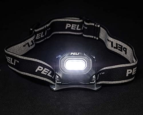 Peli 2745Z0: Multi-Modus LED-Sicherheits-Stirnlampe, ATEX Zone 0 zertifiziert, hochwertige Qualität für auf der Baustelle geeignet, IP54 staub- und Spritzwassergeschützt, 40h Brenndauer, Schwarz von PELI