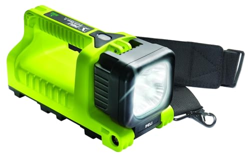 Peli 9415Z0: Wiederaufladbare LED-Laterne, Premium-Lampe, ATEX Zone 0 sicherheitszertifiziert, hohe Qualität für Industrie, Handwerker, Feuerwehr, IPX4 wasserfest, 530 Lumen, Farbe: Gelb von PELI