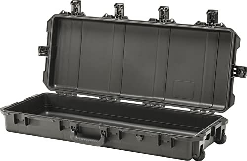 Peli Storm IM3100 Langer Rollkoffer für Kamerastativ oder Jagdgewehr, Wasser- und Staubdicht, 50L Volumen, Ohne Schaumstoffeinlage, Farbe: Schwarz von PELI