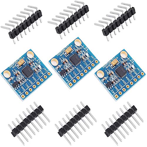 PEMENOL 3 STK. MPU-6050 Modul 3-Achsen-Gyroskop + 3-Achsen-Beschleunigungssensor Accelerometer Neigungssensor, I2C für Arduino, Genuino, Raspberry Pi (3 Stück) von PEMENOL