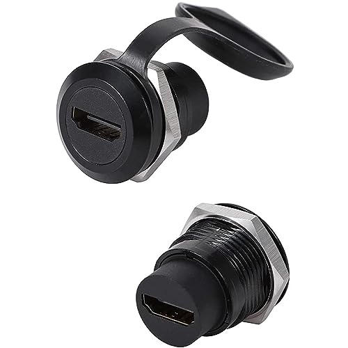 PENGLIN 2 STÜCK HDMI 2.0 Anschluss für Panelmontage, HDMI Durchgangskabel Koppler 4K 30Hz 3D und HDR Buchse zu Buchse HDMI Bulkhead Adapter wasserdichter/Staubkappe PENGLIN 2 STÜCK HDMI 2.0 Anschluss für Panelmontage, HDMI Durchgangskabel Koppler 4K 30Hz 3D und HDR Buchse zu Buchse HDMI Bulkhead Adapter wasserdichter/Staubkappe von PENGLIN