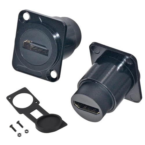 PENGLIN 2 Stück D-Typ HDMI Einbaubuchse, Panel Mount Adapter, Buchse zu Buchse Durchgangsbuchse 4K 60hz 3D und HDR PENGLIN 2 Stück D-Typ HDMI Einbaubuchse, Panel Mount Adapter, Buchse zu Buchse Durchgangsbuchse 4K 60hz 3D und HDR von PENGLIN