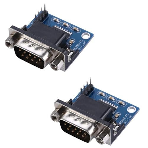 PENGLIN 2PCS MAX3232 3.3V zu 5V DB9 Männlich RS232 Serieller Prot zu TTL Konverter Modul Wurzelstecker für Arduino Raspberry Pi und Mikrocontroller von PENGLIN