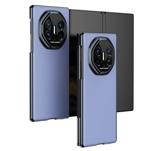 Flip-Case-Abdeckung Kompatibel mit Huawei Mate XT Plating Case mit Displayschutz, Scharniergehäuse, Fallschutz, kratzfest und stoßdämpfend – schlankes Design, mattierte Klapphülle Handyhülle(Blue) von PENGLIPING
