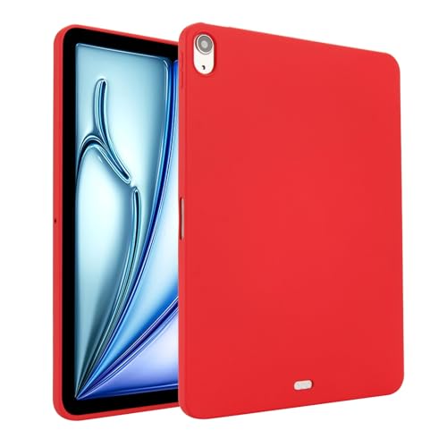 Tablet-Taschen-Hülle Tablet-Hülle kompatibel mit iPad Air 11 Zoll (M3 2025 7./M2 2024 6.), weiches Design, mattes TPU, schlanke, stoßfeste Schutzhülle, schmale Passform, leichtes Smart Cover aus Silik von PENGLIPING