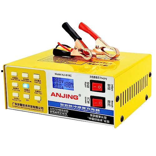 PENIKOKO 24V Autobatterieladegerät Vollautomatisches Reparaturladegerät Für Auto Und Intelligentes Pulsreparatur System Stabiler Betrieb Für Wartungsfreie von PENIKOKO
