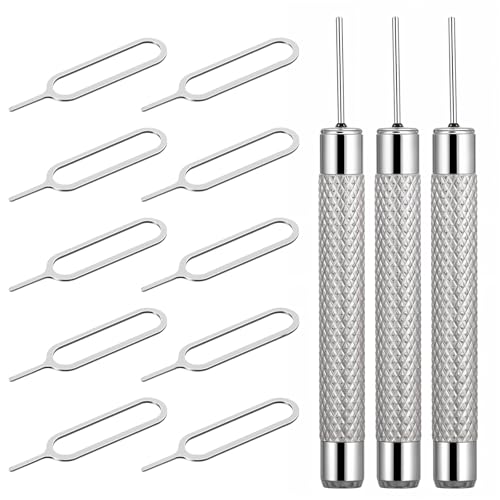 13 Stück SIM Karte Nadel Set Edelstahl SIM Karten Nadel,Universal SIM Kartenträger Auswerfer Pin Auswerfen Removal Tool,SIM Karten Entfernungs für alle Arten von Mobiltelefonen und Computer-Tablets von PEOVLVN