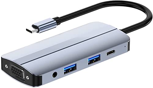8-in-1-USB-C-Hub mit 4K 30 Hz, 87 W Stromversorgung, 4K-HDMI-Ausgang, SD/TF-Kartenleser, USB-Port-Expander von PEPDRO