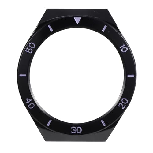 PEPLAYTAL 1 Stück Pc Schutzhülle Abdeckung Silber transparent Std Fall klar Smartwatch Protect Computer gehäuse Uhrenschale smaetwatch betrachten Beobachten Sie Cover Muschel sehen STK Black von PEPLAYTAL