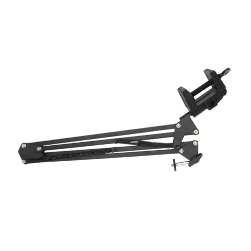 PEPLAYTAL 1Pc Handyhalter Handyständer Kamerahalterung Handyständer Handyständer Kameraständer Teleskophalterung Telefonhalterung Desktop Telefonhalter Schwarzer Kunststoff von PEPLAYTAL