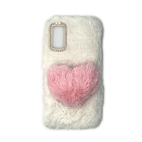 PEPLAYTAL Cartoon-telefonschale Handyhülle Schutzabdeckung Telefonschutz Schutz Der Telefonabdeckung Smartphone-hülle Plüsch-telefonabdeckung Handy Abdeckung Telefon Weichere Hülle Weiß von PEPLAYTAL