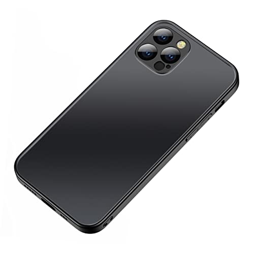 PEPLAYTAL Handyhülle aus mattiertem Glas Easy putz Handytasche Telefonhülle mit magnetischer Adsorption Telefonabdeckung aus mattiertem Glas -Fall- -Hülle Handy-Fallschutz Black PEPLAYTAL Handyhülle aus mattiertem Glas Easy putz Handytasche Telefonhülle mit magnetischer Adsorption Telefonabdeckung aus mattiertem Glas -Fall- -Hülle Handy-Fallschutz Black von PEPLAYTAL