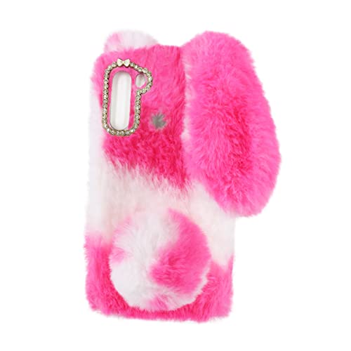 PEPLAYTAL dekorative Handyhülle Schutz Hallo Ohren Fall schützende Telefonhülle Plüsch-Telefonabdeckung Flauschige Handyhülle Smartphone-Hülle Handy Abdeckung Telefon weichere Hülle Rosa PEPLAYTAL dekorative Handyhülle Schutz Hallo Ohren Fall schützende Telefonhülle Plüsch-Telefonabdeckung Flauschige Handyhülle Smartphone-Hülle Handy Abdeckung Telefon weichere Hülle Rosa von PEPLAYTAL