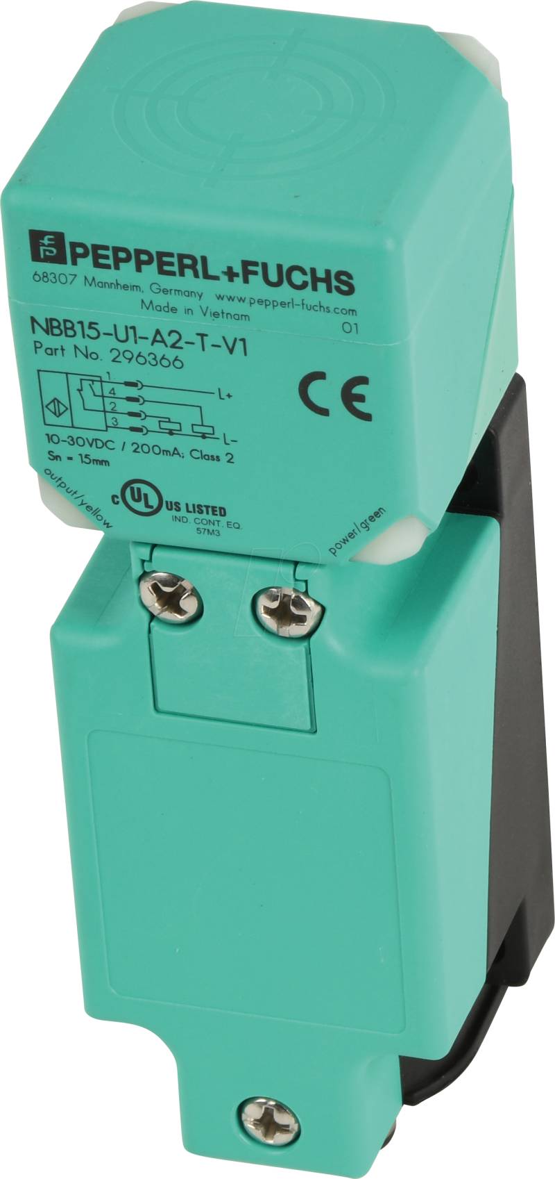 NBB15-U1-A2-V1 - induktiver Näherungssensor, 15 mm, von PEPPERL+FUCHS