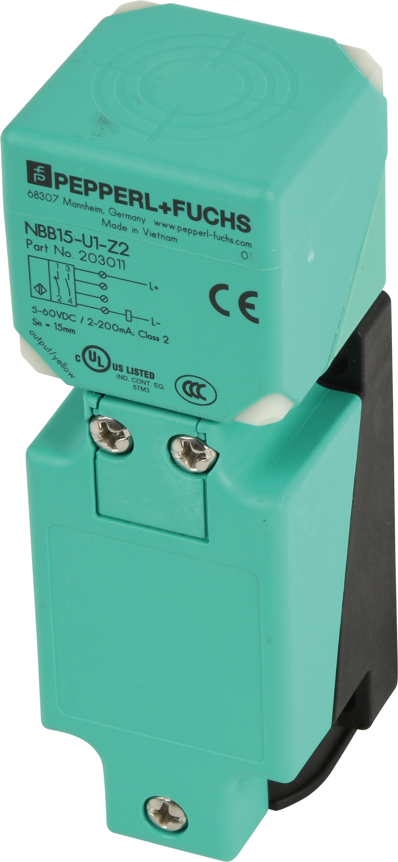 NBB15-U1-Z2 - induktiver Näherungssensor, 15 mm, Zweidraht Schließer/Öffner (N NBB15-U1-Z2 - induktiver Näherungssensor, 15 mm, Zweidraht Schließer/Öffner (N von PEPPERL+FUCHS