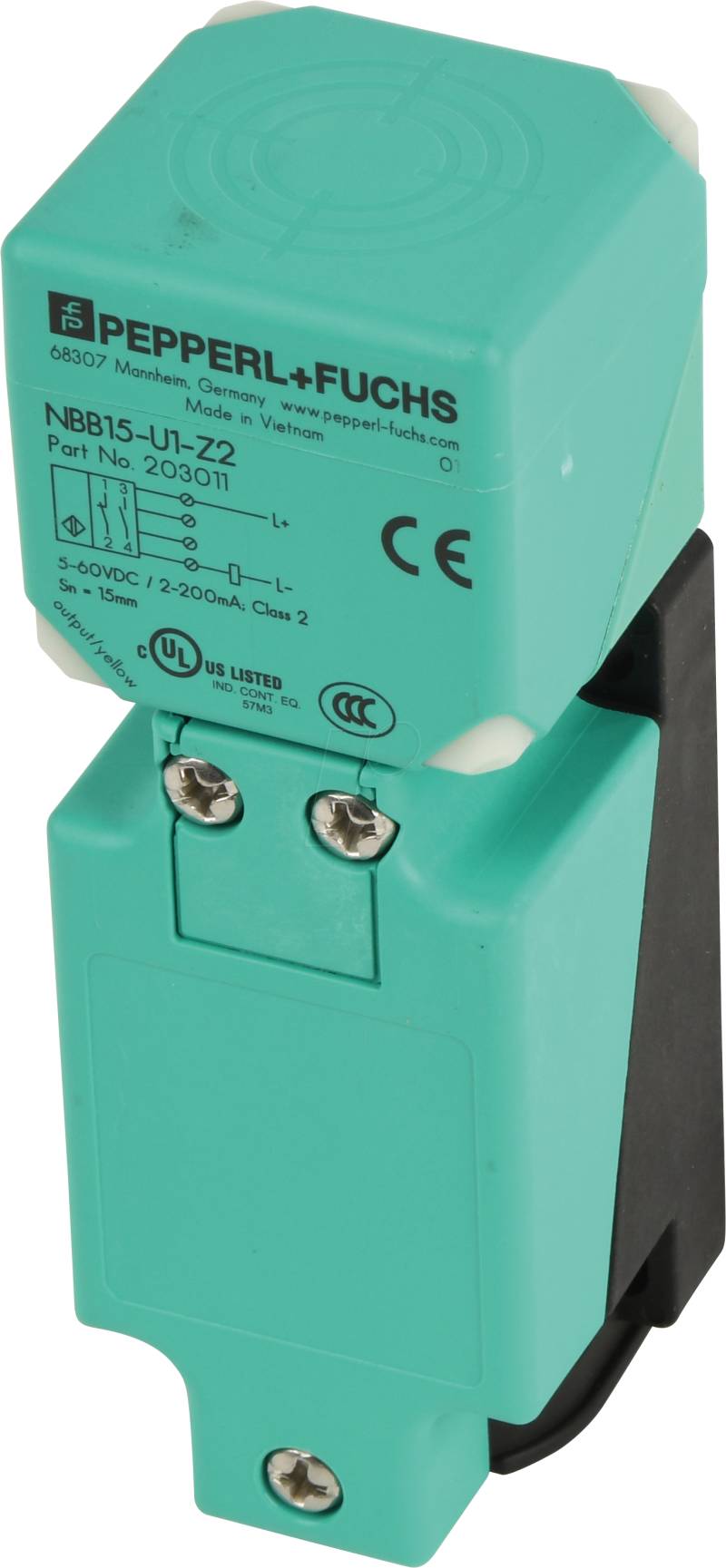 NBB15-U1-Z2 - induktiver Näherungssensor, 15 mm, Zweidraht Schließer/Öffner (N von PEPPERL+FUCHS