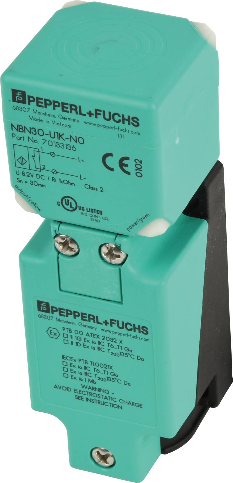 NBN30-U1K-N0 - induktiver Näherungssensor, 30 mm, NAMUR  Öffner (NC) von PEPPERL+FUCHS