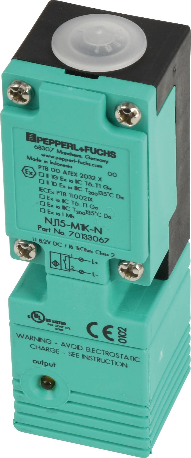 NJ15-M1K-N - induktiver Näherungssensor, 15 mm, NAMUR  Öffner (NC) von PEPPERL+FUCHS