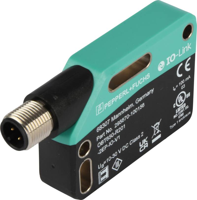 OBT650-R201-2EP - Reflexions-Lichttaster, 650 mm, NPN/PNP, antivalent von PEPPERL+FUCHS