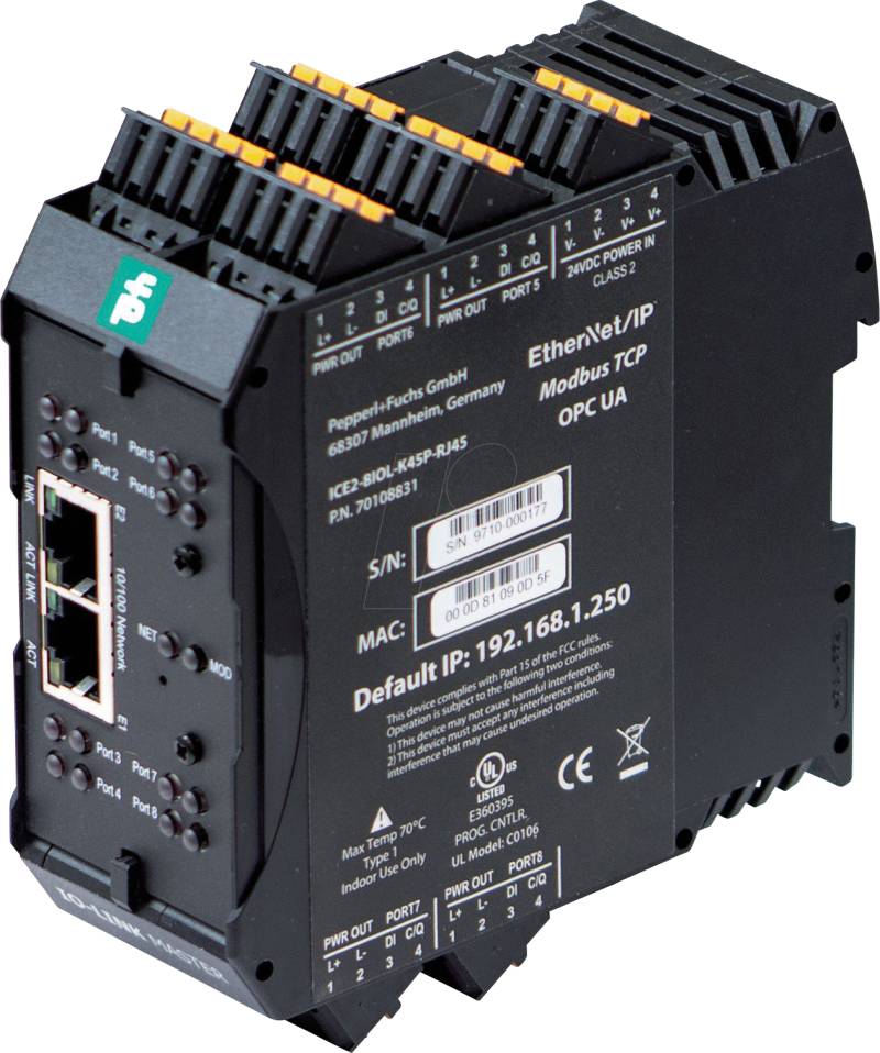 P+F 70108832 - IO-Link Master Profinet, 8-fach von PEPPERL+FUCHS